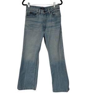 Polo Ralph Lauren Cropped Jeans Women's 27 Light Blue Flare High Waist Denim